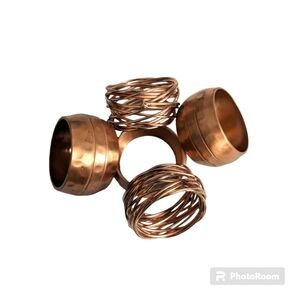 Copper Napkin Rings. 5.
